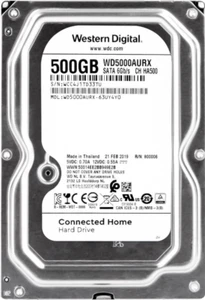Disque Western Digital Av WD5000AURX 500GB 5400U/Min 64MB SATA III 3.5' Pouces - Photo 1/4