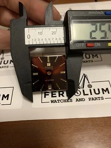 Dial Tissot Militar Vidodate Cuadrado NOS 25.4 Mm - Picture 1 of 5