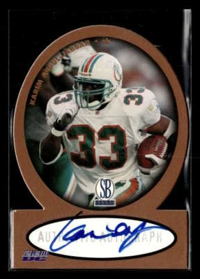 1997 Pro Line DC III Karim Abdul-Jabbar Autograph #5 Auto Miami Dolphins FX53 - Image 1 of 2