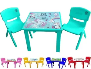 Toddlers children plastic table and chair set ideal for Study Indoor Outdoor - Picture 1 of 7