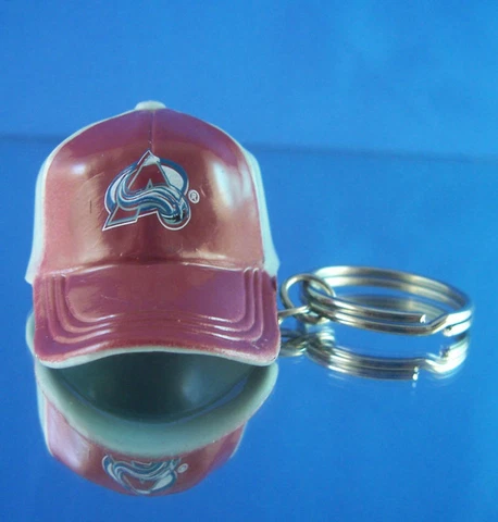 COLORADO AVALANCHE HOCKEY MINI TEAM CAP HAT KEYCHAIN 2" LONG NHL LICENSED Cover