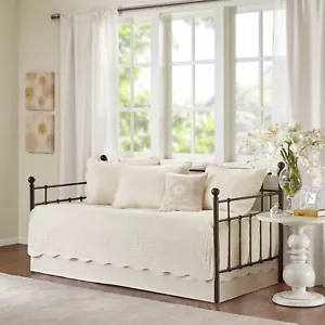 Madison Park Tuscany 6 Piece Reversible Scalloped Edge Daybed Cover Set - Picture 1 of 36