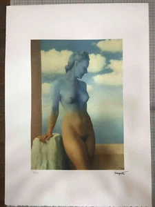 Rene Magritte Litografia off set cm 50x70 firma su lastra con certificato - Picture 1 of 11