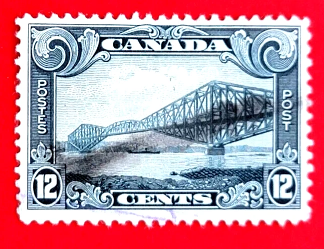 Канадская марка 156 «Квебекский мост» б/у - Изображение 1 из 1