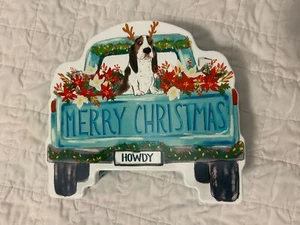 New Pioneer Woman Acrylic Truck Treat Container Christmas Holiday Food Cookies - Picture 1 of 3