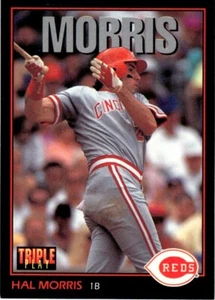 1993 Triple Play Hal Morris Cincinnati Reds #223 - Picture 1 of 2