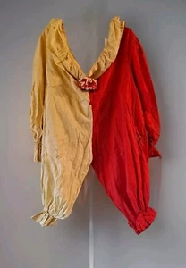 Vintage Handmade Youth Circus Clown Suit Costume W/ Neck Ruffle 1960’s - Picture 1 of 15