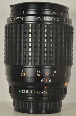 Asahi SMC Pentax-A 100mm f2.8 Macro Lens for Pentax PK Mount READ - Image 1 of 4