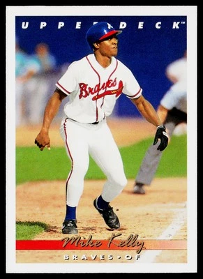 1993 Upper Deck #756 Mike Kelly Atlanta Braves - Image 1 of 2