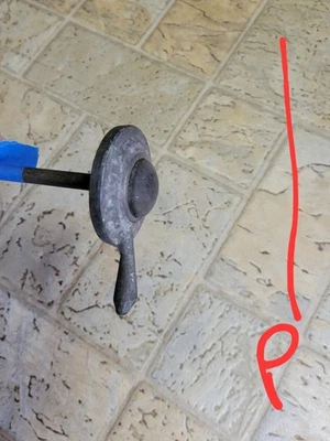 1928 1929 Ford modelo A interruptor de luz e haste de buzina - 45-3/4" #3 - Imagem 1 de 4