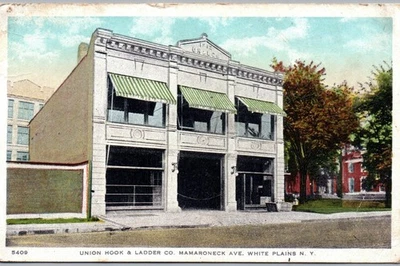 White Plains New York - Union Hook and Ladder Co Fire House - Mamaroneck Ave - Image 1 of 2