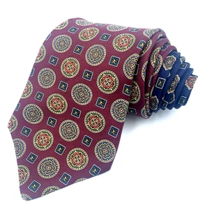 Tommy Hilfiger Two-Tone Contrasting Blade & Tail Men's Silk Tie - Made in USA - Picture 1 of 8
