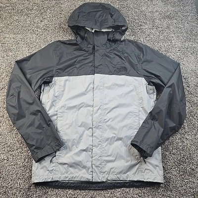 The North Face Jacket Mens Large Gray DryVent Waterproof Hooded Rain Shell - Image 1 of 4