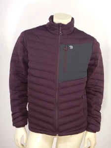 MOUNTAIN HARDWEAR Men's STRETCHDOWN JACKET Purple Red Down Puffer Size MEDIUM - Picture 1 of 12