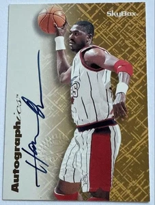 Hakeem Olajuwon 1996-97 SkyBox Autographics Blue Ink Auto - Bild 1 von 8