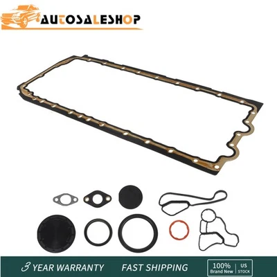 Oil Pan Gasket Set w/ Oil Cooler Seal for BMW M135i 335i 435i 535i X5 X6 N55 US Foto 1 de 4