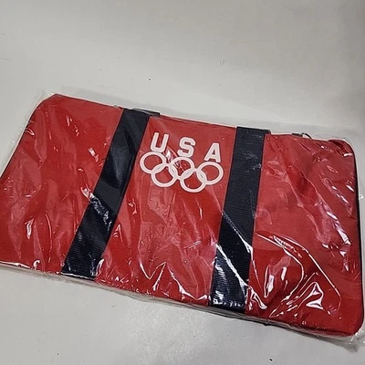 Vintage Team USA Olympics Duffel Bag Mini Red NEW Old Stock 1988 NOS - Image 1 of 4