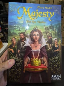 MAJESTY FOR the REALM Board Game 100% COMPLETE 2017 - Picture 1 of 18