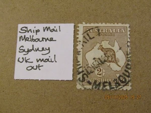 AUSTRALIA KANGAROOS LOT VARIOUS PMKS/DATES & WMKS SHIP MAIL POST PMKS - Picture 1 of 3