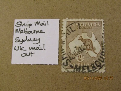 AUSTRALIA KANGAROOS LOT VARIOUS PMKS/DATES & WMKS SHIP MAIL POST PMKS - Image 1 of 3