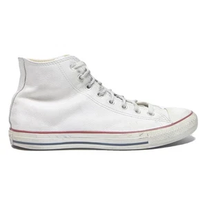 CONVERSE Chuck Taylor All Star Hombre Zapatillas Altas Cuero Blanco Reino Unido 9.5 - Imagen 1 de 6