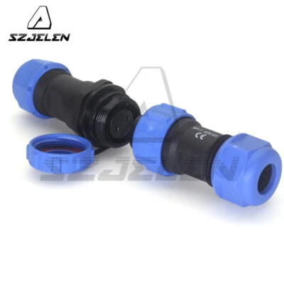 SP17 2Pin Outdoor Waterproof Wire Connector Plug Socket,Aviation Plug Socket - Image 1 of 4