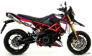 TERMINALI DI SCARICO ARROW THUNDER ALLUMIN APRILIA DORSODURO 900 OMOLOGATI EURO4 - Foto 1 di 4