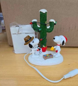 Dept 56 Peanuts Spike & Snoopy’s Christmas Cactus, #4043416 New in Box RETIRED - Picture 1 of 8