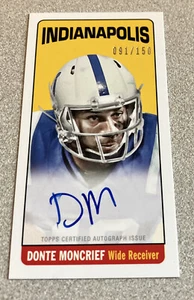 2014 Topps Mini Auto #138 Donte Moncrief Colts /150 - Picture 1 of 2