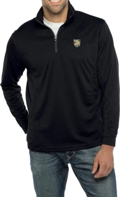 Suéter Vantage Para Hombre Ejército Caballeros Negros Equipo de Rendimiento Colegial 1/4 Cremallera 3X Foto 1 de 4