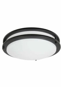 Maxxima Ceiling Mount Light Black LED 14" Warm White 1650 Lumens MCL-3142300B - Picture 1 of 5