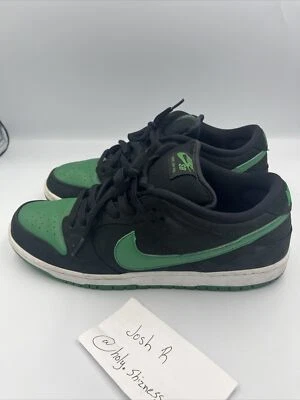Talla 10.5 - Nike SB Dunk Low Pro Black Pine 2019 BQ6817-005 8/10 Damage Og Box Foto 1 de 4