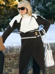 Cameron Diaz Street Style The Holiday Brown Wool Trench Coat - Picture 1 of 5