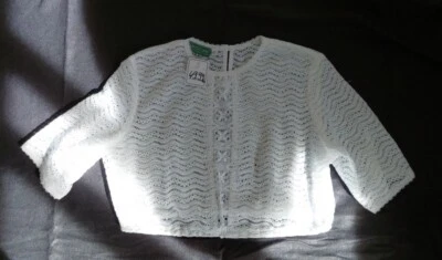 Neue Spitzen Dirndlbluse von Country Line,  Größe 42, Weiss, NP 49.99 € - Bild 1 von 4