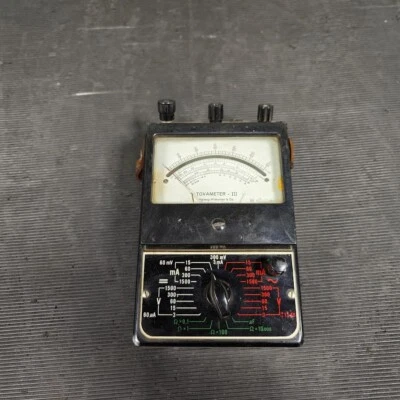 Vintage Tovameter III Multimeter - Funktioniert, Kratzer, Keine Zubehörteile - Bild 1 von 4