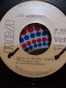 LOS MOONLIGHTS - for the good times - 7" in spanish , rock México 1973, PROMO - Picture 1 of 2