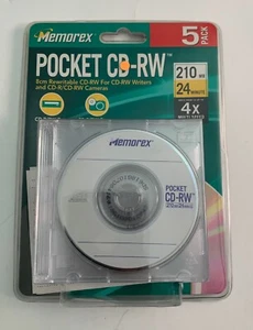 Memorex Pocket CD-RW 5 Pack - Picture 1 of 2