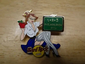Hard Rock Cafe pin Philadelphia Math Teacher Convention Girl 2004 - Picture 1 of 1