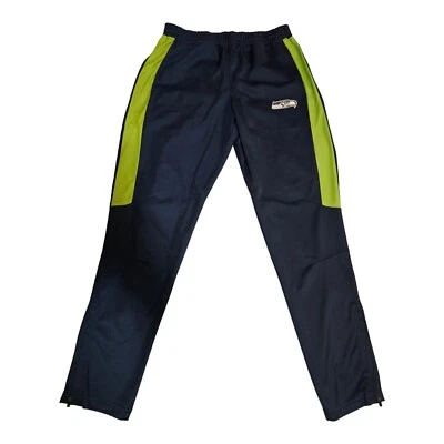Men's Seattle Seahawks Pants Large Blue Green Team Apparel Lounge Sweatpants - Image 1 of 4