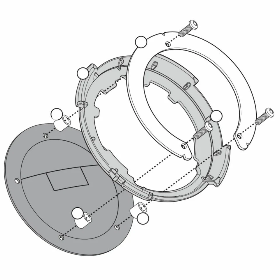 KAPPA BF01K Brida Para Bolsas Tanklock Para Suzuki 1000 GSX R 2009-2012 - Imagen 1 de 1