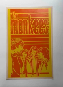 THE MONKEES 1967 SALADIN ROCK CONCERT ART POSTER - Picture 1 of 2