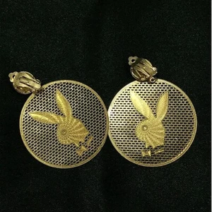 Hase Ohrclips / Gold Mode Ohrringe - Bild 1 von 6