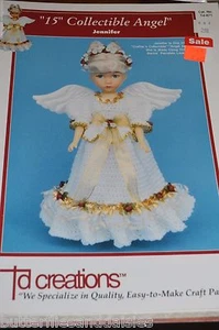 TD Creations 15" Angel Jennifer Crochet Dress Pattern - Picture 1 of 1