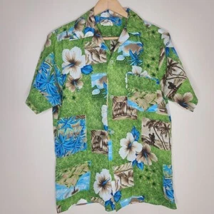 VTG Hukilau Fashions Hawaiian Shirt 70s - Picture 1 of 5