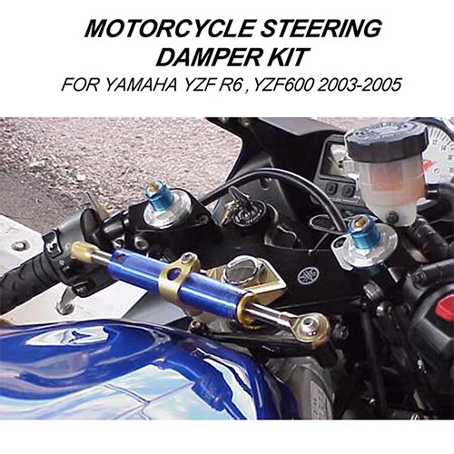 Motorcycles Steering Stabilize Damper Bracket Mount For YAMAHA YZF600 R6 2003-05 Foto 1 de 4