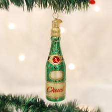 Bouteille de champagne Cheers ornement de Noël ancien monde