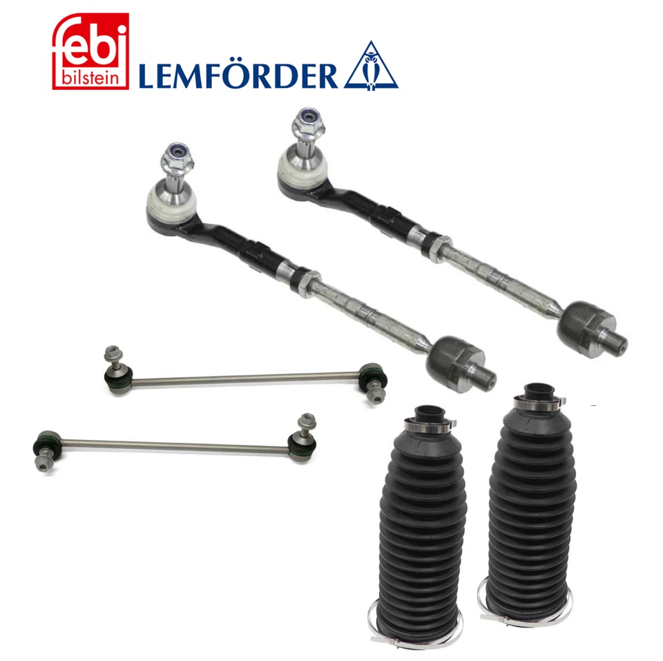 Tie Rod Inner Outer Steering Boot Sway Bar Link Lt/Rt 6pcs OEM for BMW E63 E64 6 - Image 1 of 1