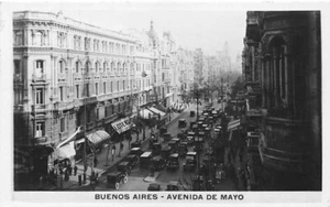 Early BUENOS AIRES Avenida De Mayo ARGENTINA Postcard - Imagen 1 de 1