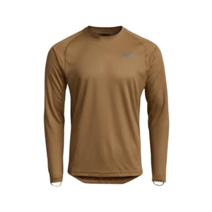 Sitka Core Lightweight Crew Long Sleeve Coyote Brown - Picture 1 of 4