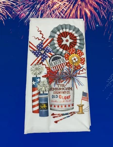 Mary Lake Thompson Independence Day Dish Towel 4th July Hostess Gift July 4th - Picture 1 of 4